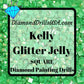 Kelly Jelly Glitter SQUARE Diamond Painting Drills Green 22