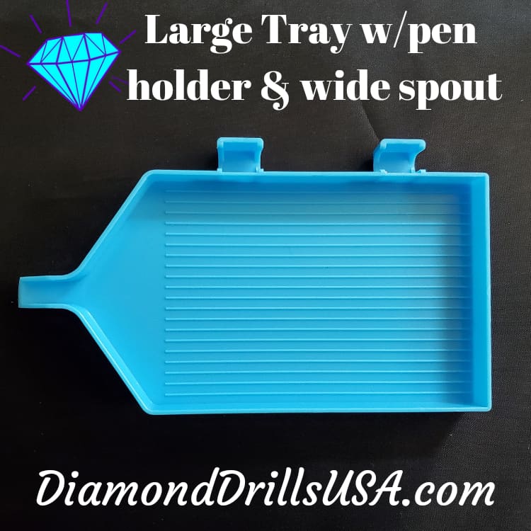DiamondDrillsUSA - Large White Drill Tray for Diamond Painting with Pour  Spout