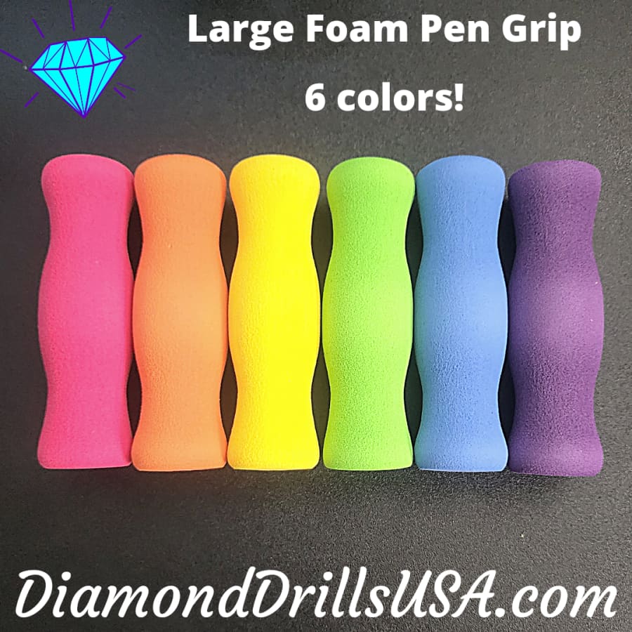 Large Foam Comfort Grips Full Size for Pen Pencil Diamond 