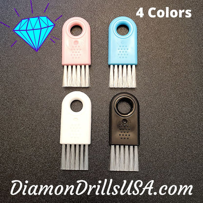 Mini Brush Blue Tray Sweeper for Cleaning Diamond Painting 