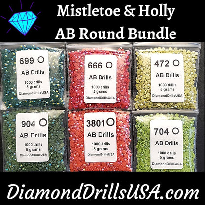 Mistletoe & Holly AB Round Bundle 6 AB Colors Aurora 