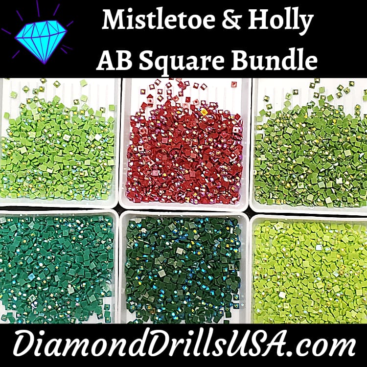 Mistletoe & Holly AB Square Bundle 6 AB Colors Aurora 