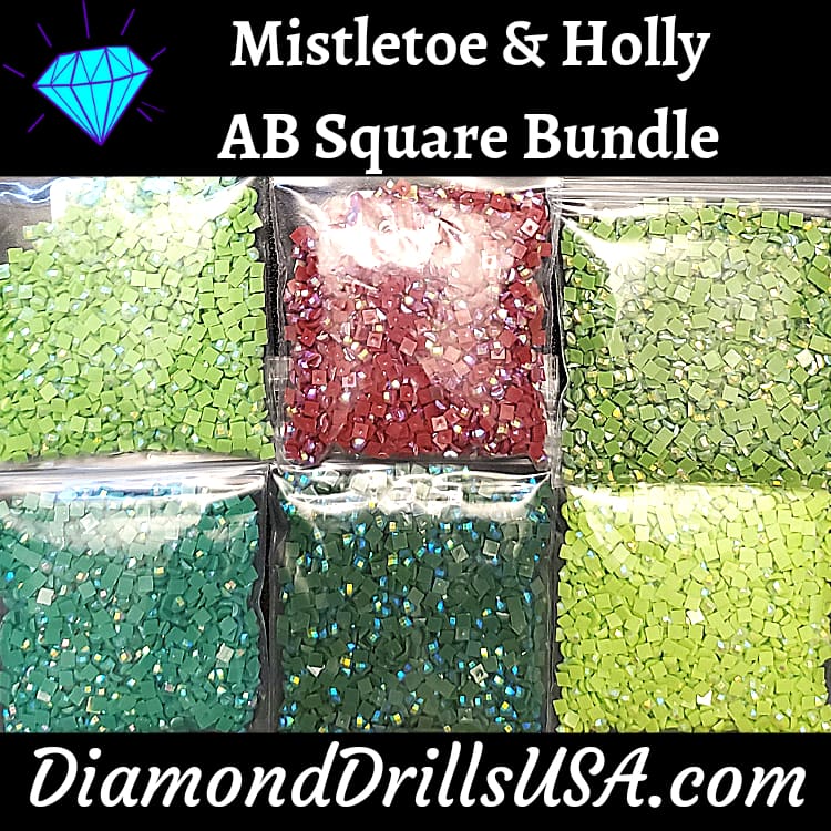 Mistletoe & Holly AB Square Bundle 6 AB Colors Aurora 