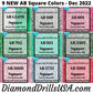NEW AB SQUARE December 2022 Set - 9 Colors Aurora Borealis