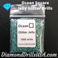 Ocean Jelly Glitter SQUARE Diamond Painting Drills Blue 12
