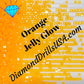 Orange Jelly SQUARE GLOW in the Dark UV 5D Diamond Painting 