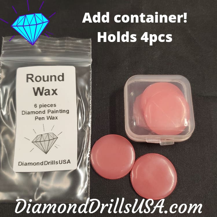 Pink Round Wax 6pcs Diamond Painting Putty Clay Mud - 