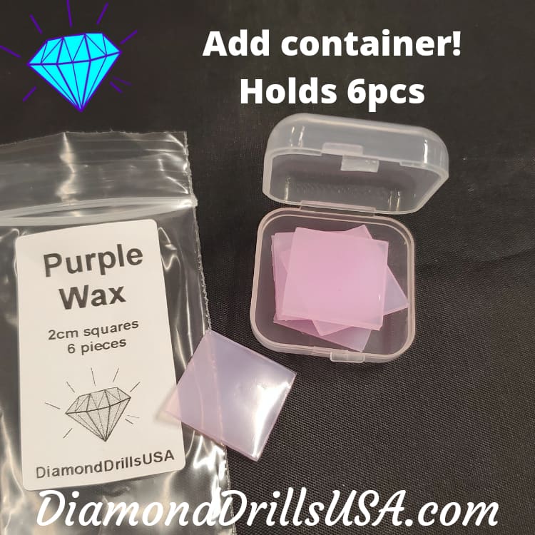 Purple Wax Clay for Diamond Painting Mud Small Square 2cm 