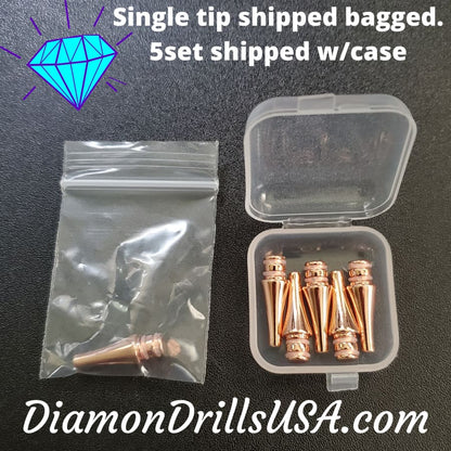 Rose Gold Metal Single-drill Pen Replacement Head Diamond 
