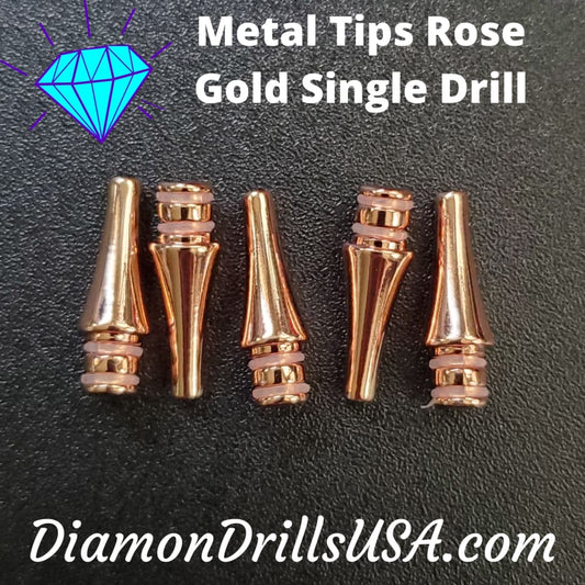 Rose Gold Metal Single-drill Pen Replacement Head Diamond 