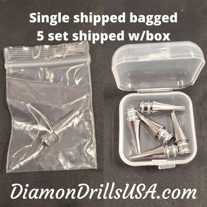 Silver Metal Single-drill Pen Replacement Head Diamond 