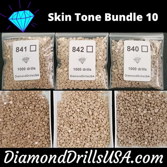 Skin Tone Bundle #10 - 3 Color DMC Square Bundle Bulk 