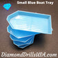 Small Blue Drill Tray Diamond Painting Boat Style - 