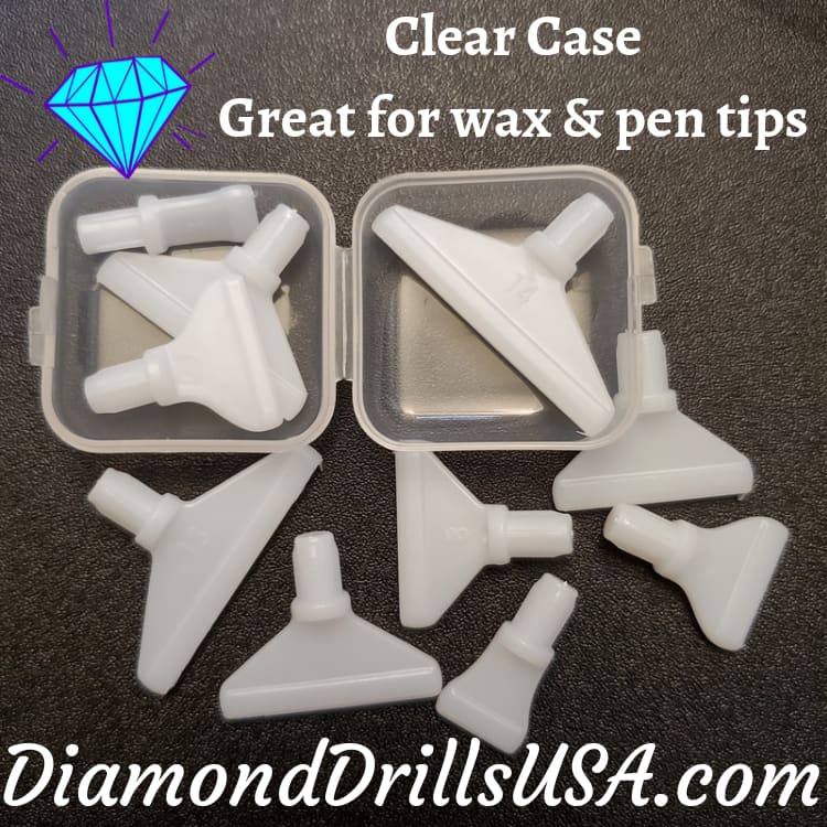 Small Clear Storage Box for Wax Pen Tips Box Only Clamshell 