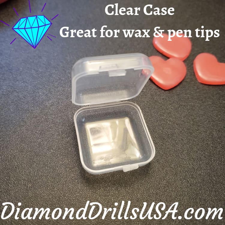 Small Clear Storage Box for Wax Pen Tips Box Only Clamshell 