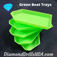 Small Green Drill Tray Diamond Painting Basic Boat Style No 