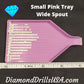 Small Pink Drill Tray With Pour Spout for Diamond Painting 