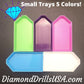 Small Purple Drill Tray Diamond Painting Boat Style - 