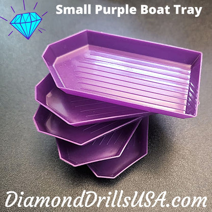 Small Purple Drill Tray Diamond Painting Boat Style - 