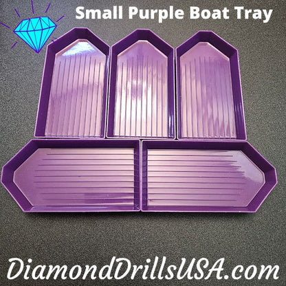 Small Purple Drill Tray Diamond Painting Boat Style - 