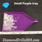 Small Purple Drill Tray With Pour Spout for Diamond Painting