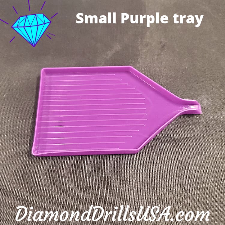Small Purple Drill Tray With Pour Spout for Diamond Painting
