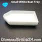 Small White Drill Tray Diamond Painting Boat Style - 