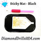 Sticky Mat Black Non-Slip Pad Tray & Accessory Holder - Arts