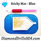 Sticky Mat Blue Non-Slip Pad Tray & Accessory Holder - Arts 