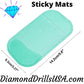 Sticky Mat Green Non-Slip Pad Tray & Accessory Holder - Arts