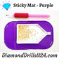 Sticky Mat Purple Non-Slip Pad Tray & Accessory Holder - 