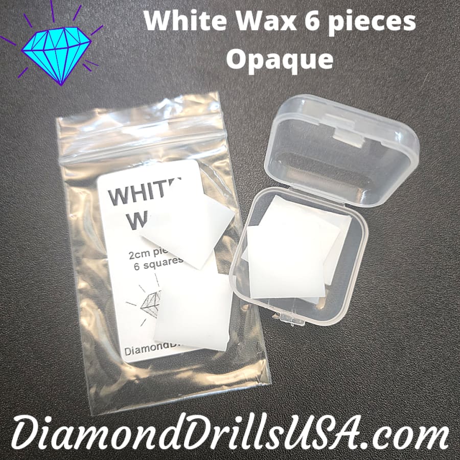White Wax OPAQUE Clay for Diamond Painting 6pcs Mud Small 