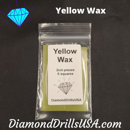 Yellow Wax Clay for Diamond Painting 6pcs Mud Small Square 